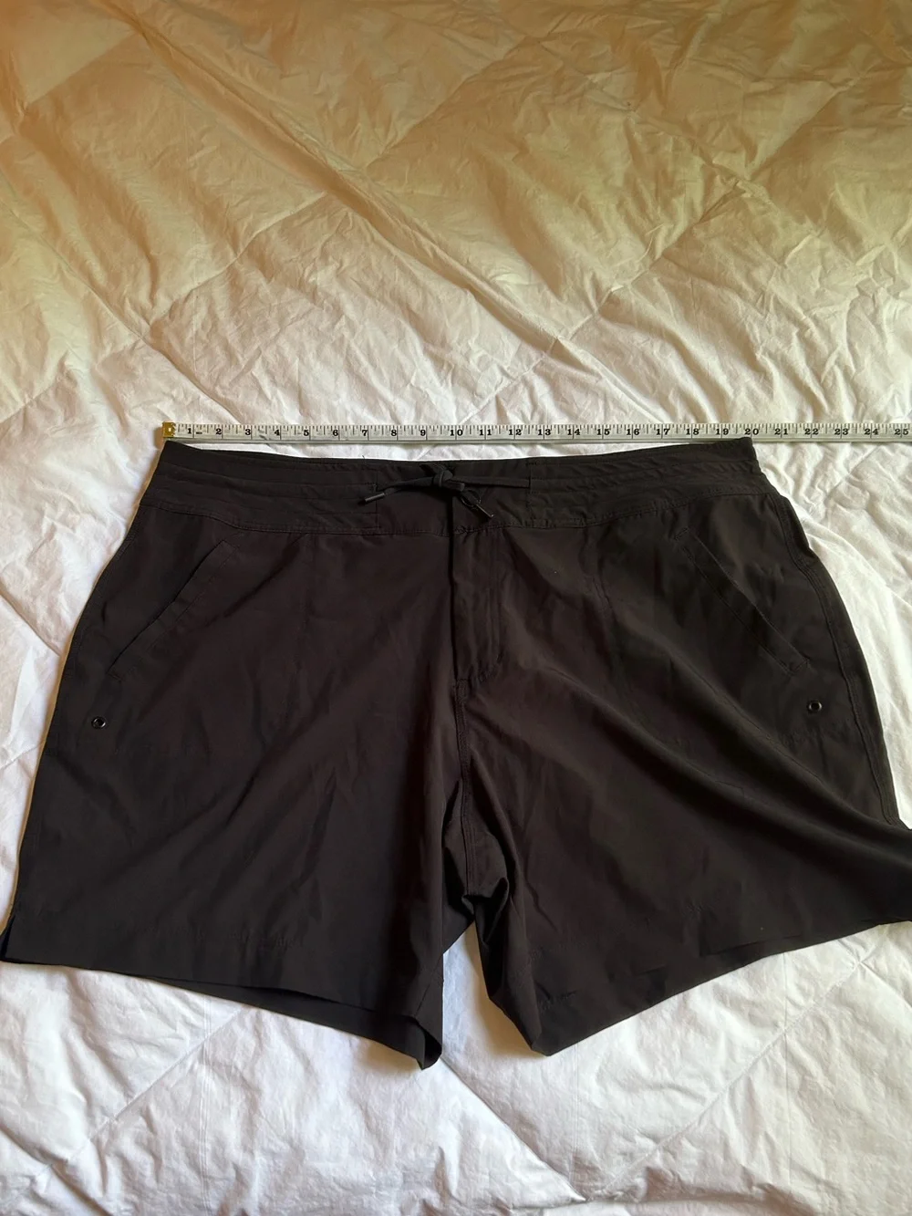 Athletic Works Black Elastic Waist Active Shorts